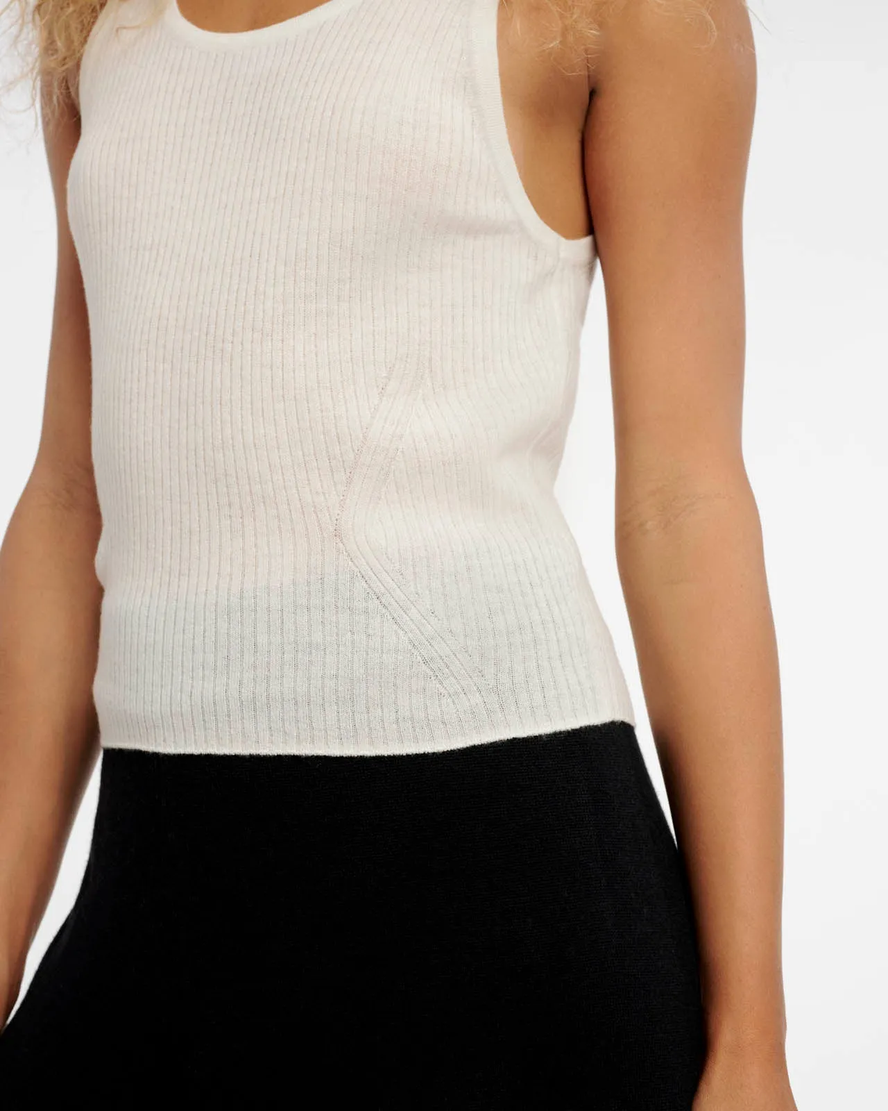 Wool Cashmere LYR Tank