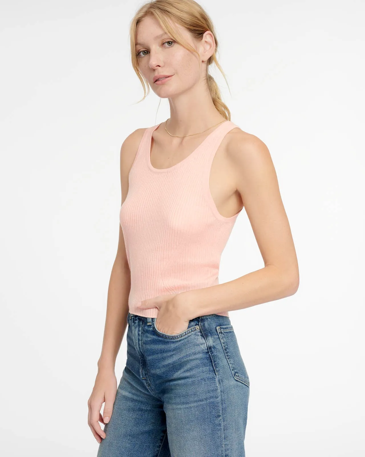 Wool Cashmere LYR Tank