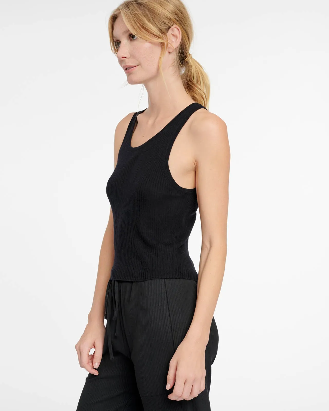 Wool Cashmere LYR Tank